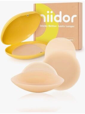 Nude Silicone Nipple Covers - Reusable Adhesive Bra Inserts